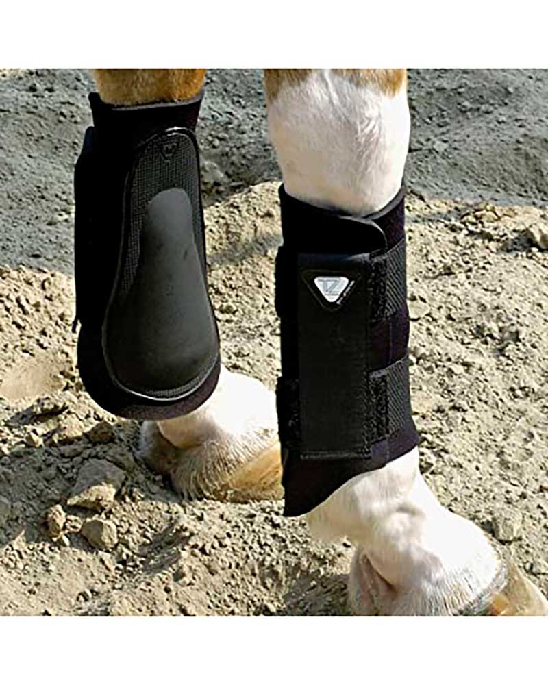 Pack of 2 Black Training Boots for Horses and/or Ponies – Tri-Zone – Equilibrium Products