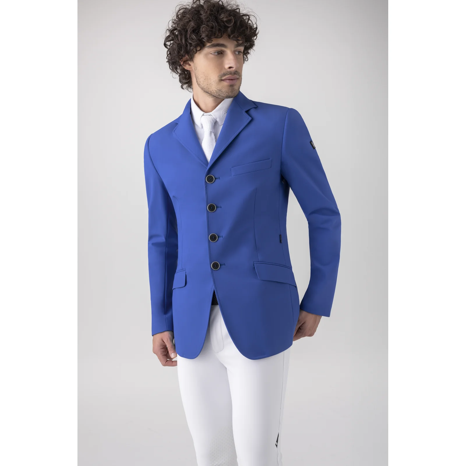 Royal blue tailored competition jacket for men Rack - Equiline