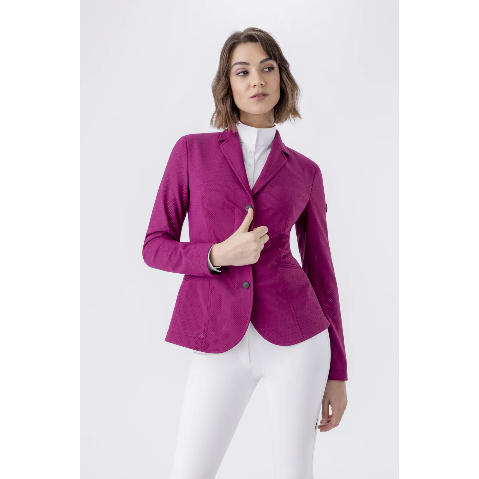 Americana de competición muy fina fucsia para mujer Cozyc - Equiline