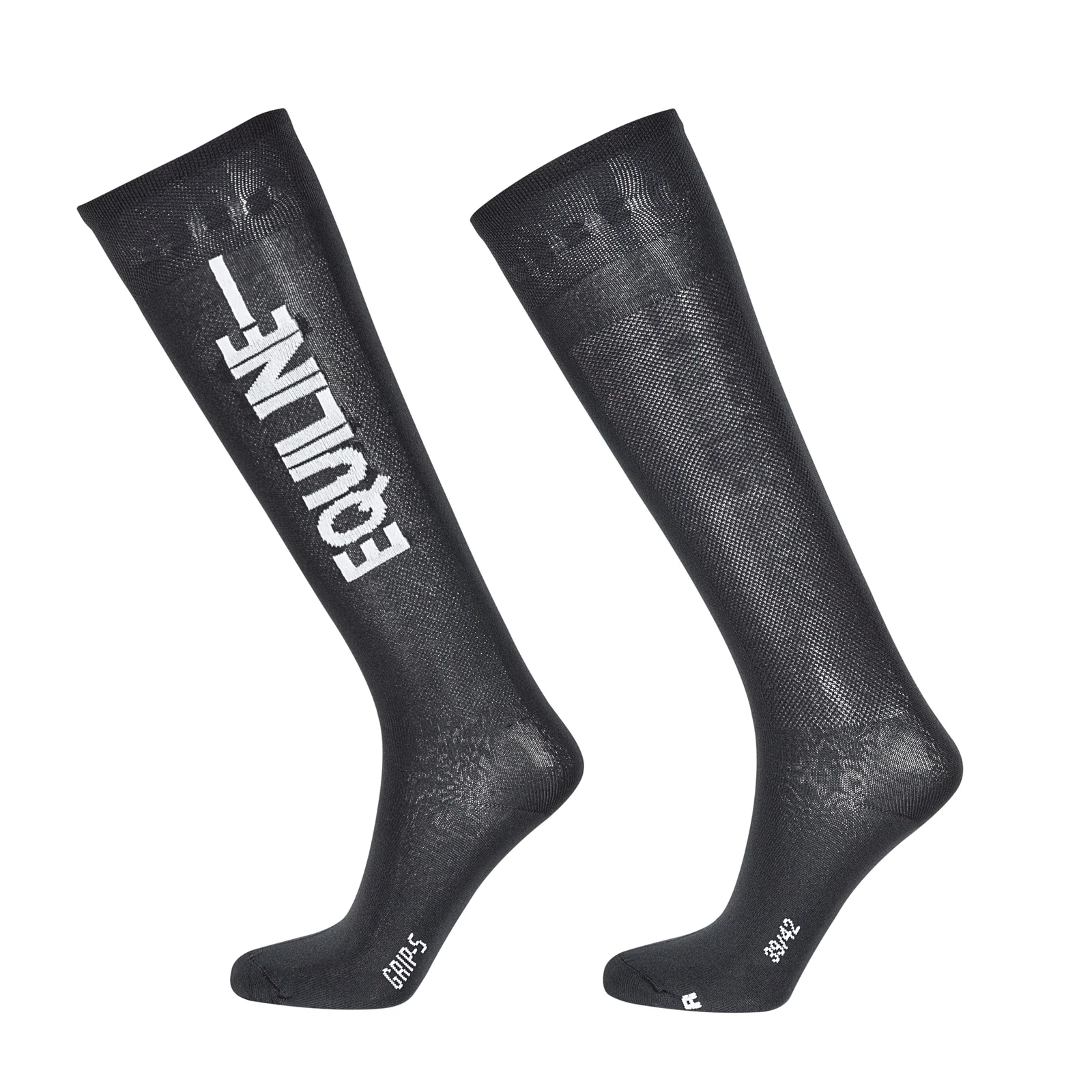 Black high-top socks with white signature Codrec - Equiline