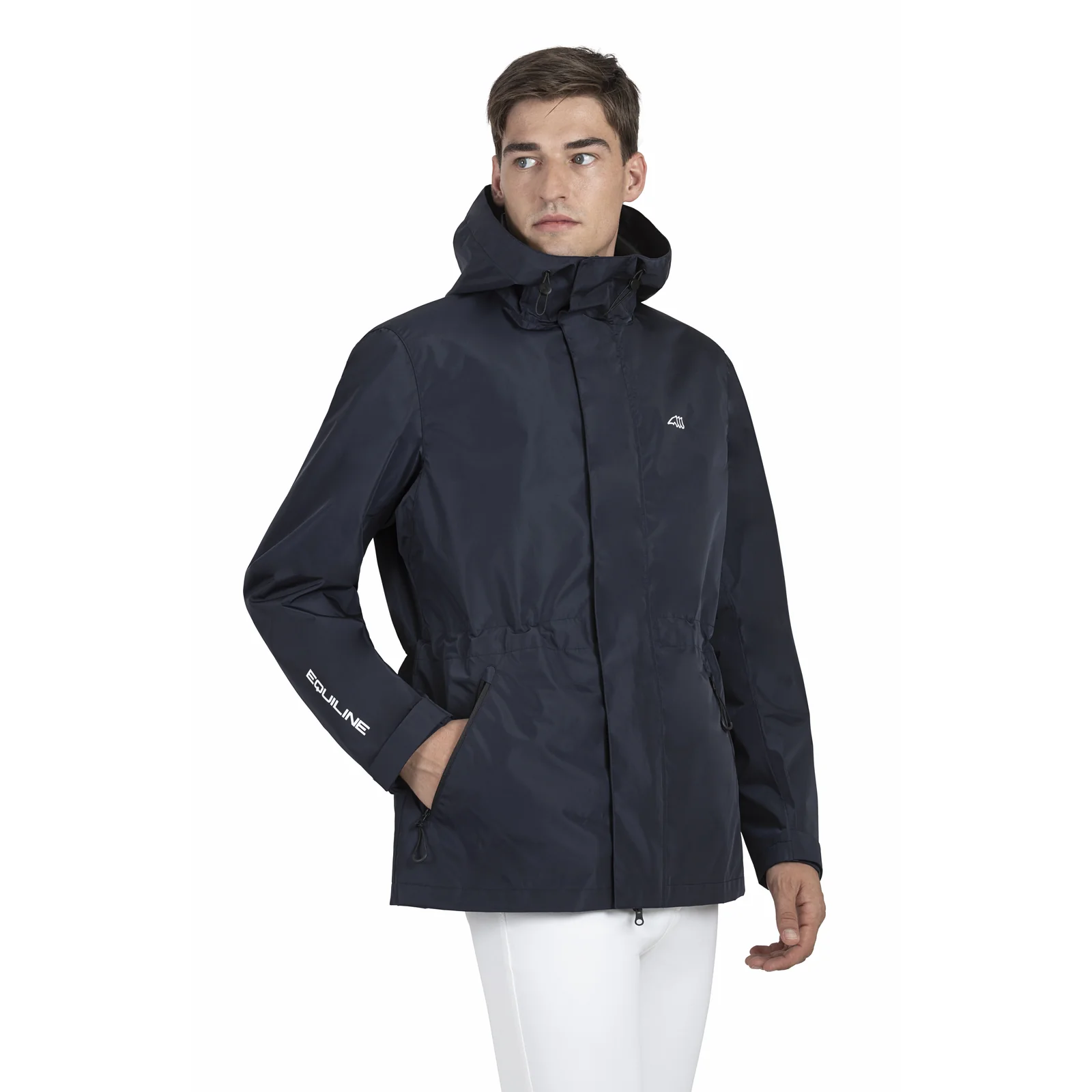 Chaqueta impermeable azul marino unisex Rawek - Equiline