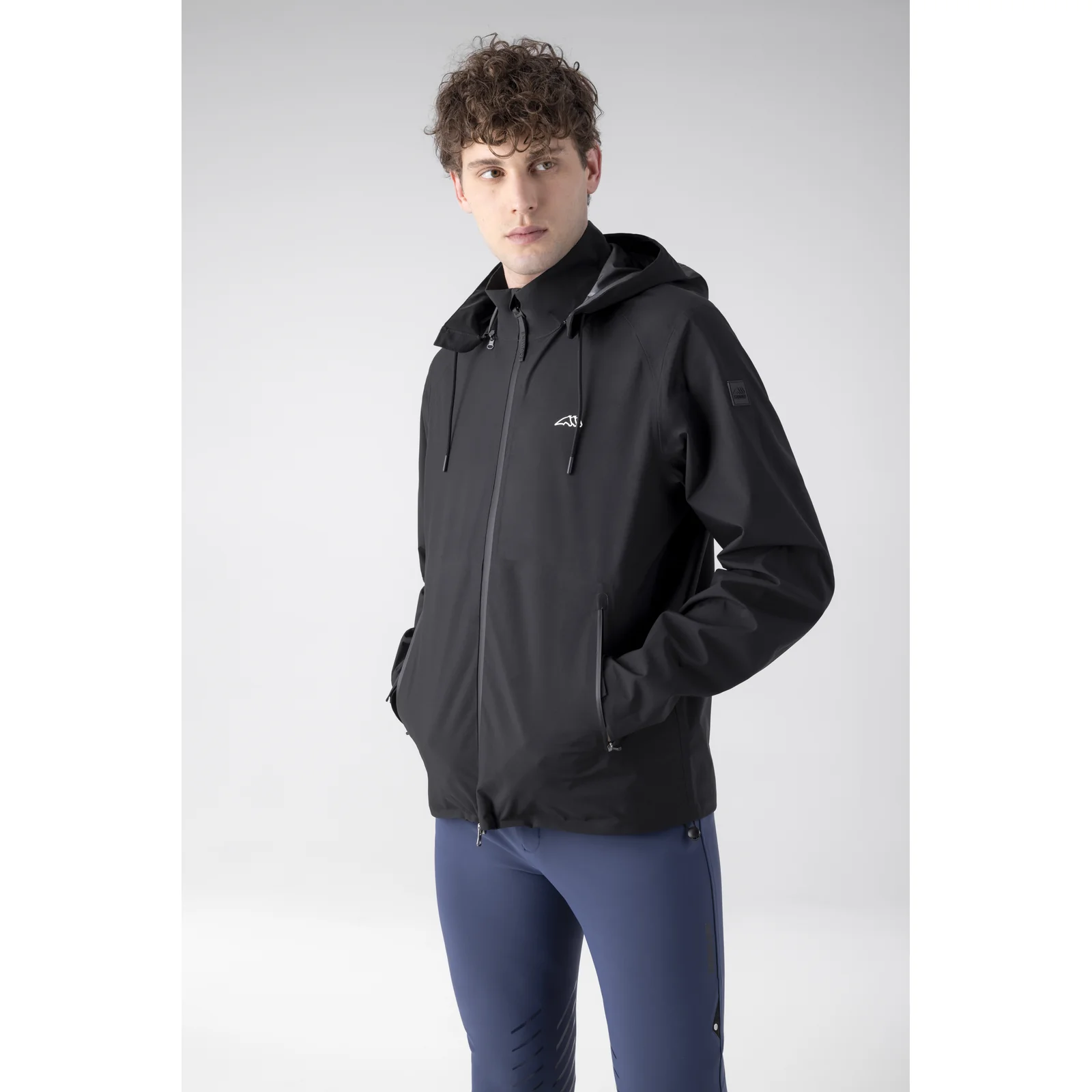 Chaqueta impermeable negra para hombre Colinec - Equiline