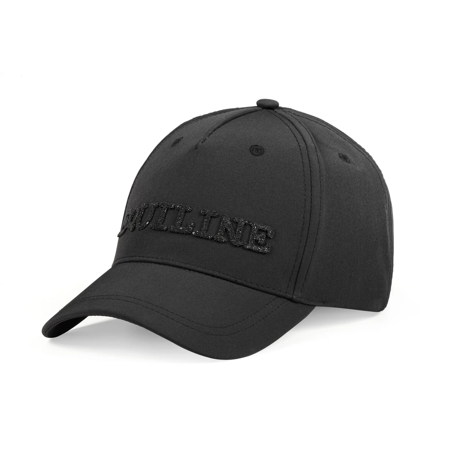 Gorra negra con logo frontal efecto cristal Ginteg - Equiline