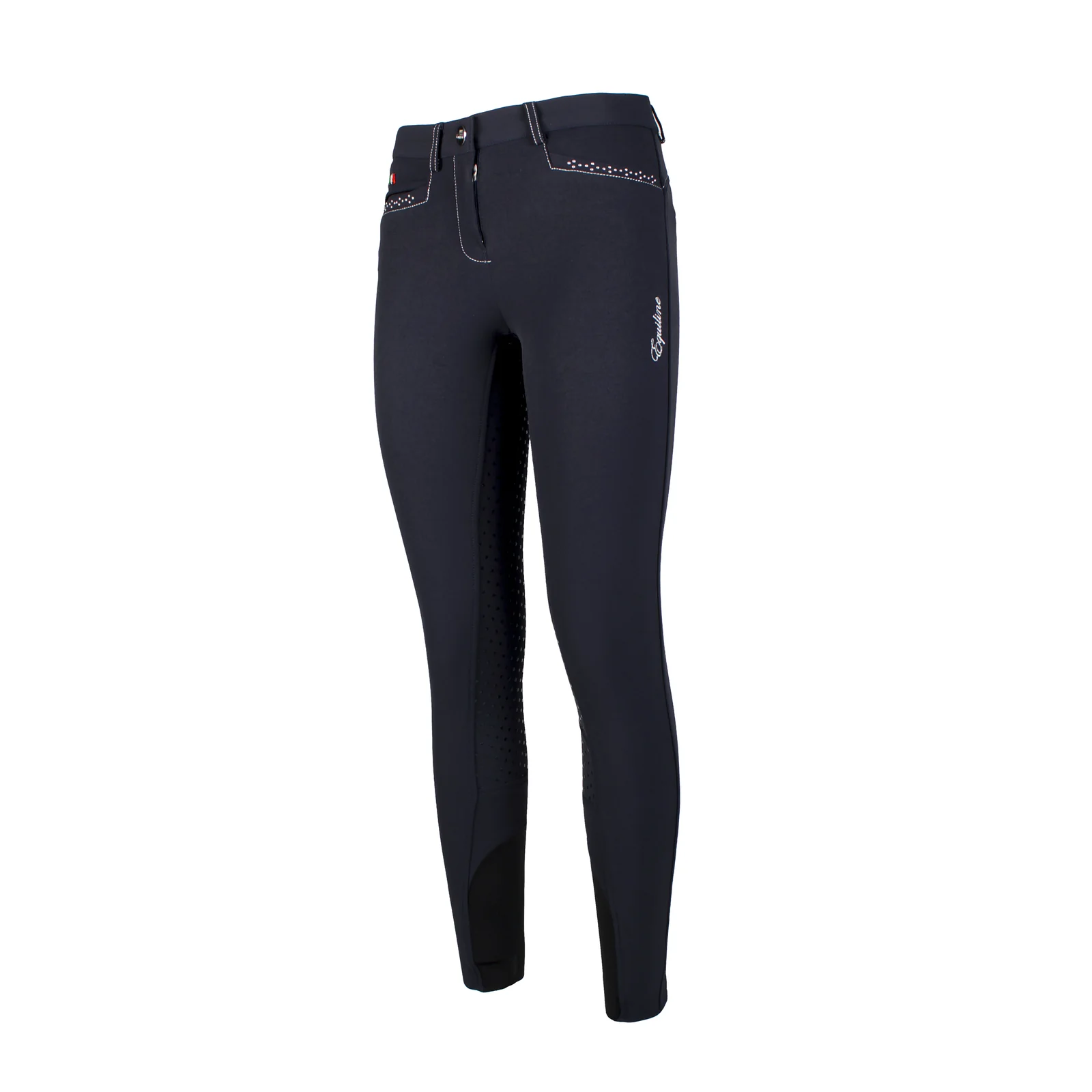 Navy riding breeches for girls Clodette - Equiline