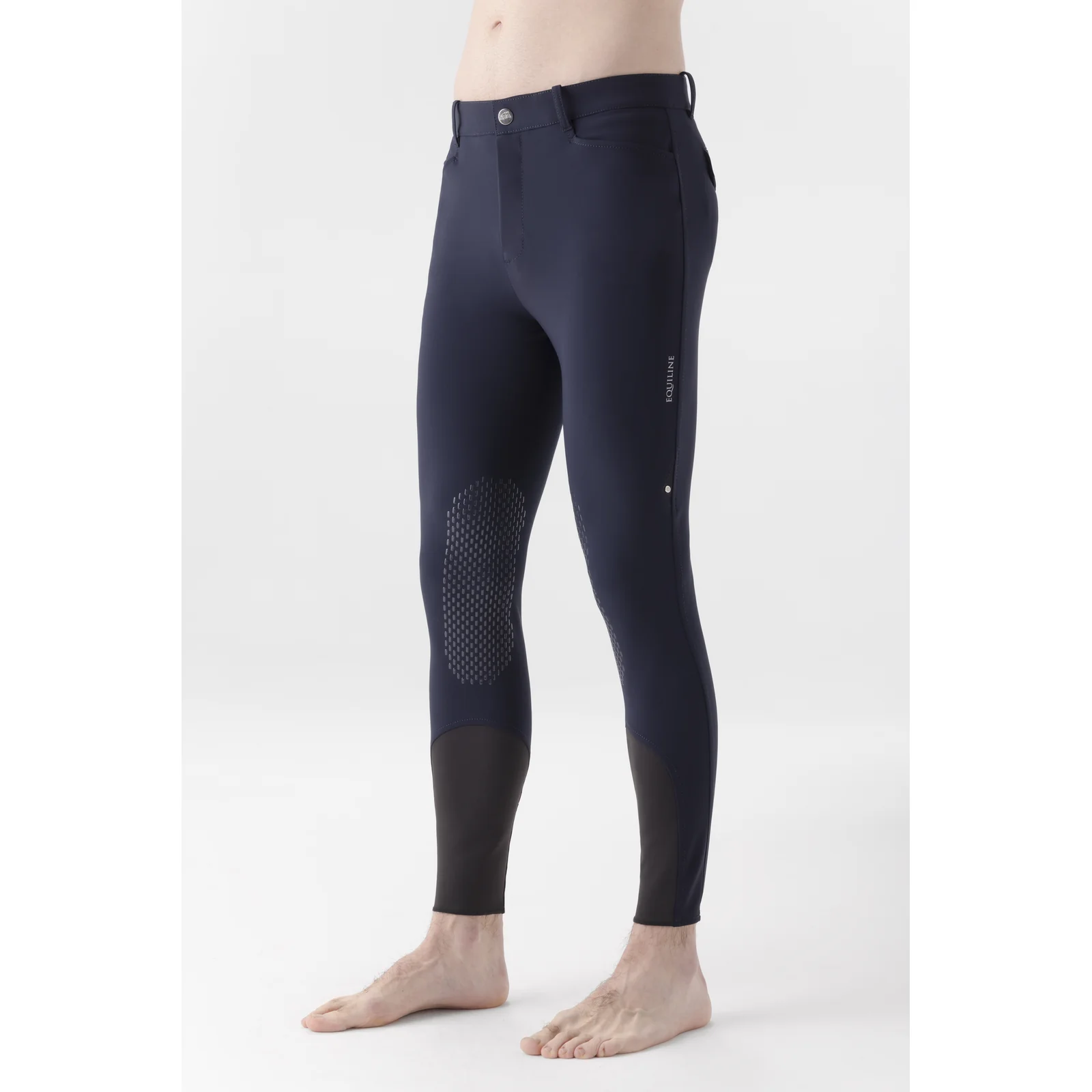 Navy blue pants (knee grip) for men Edek - Equiline