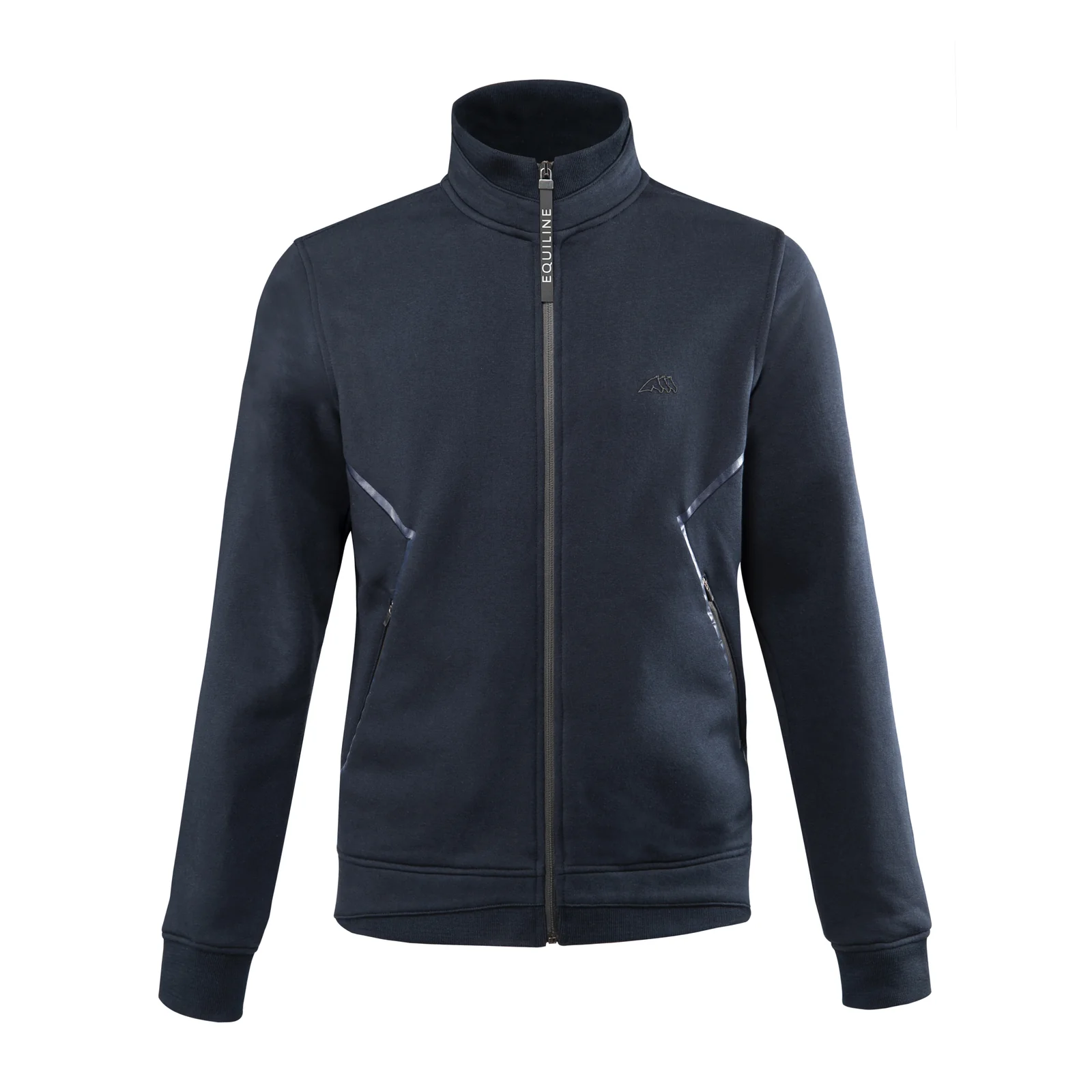 Men’s navy sweatshirt with zipper – Cranberry - Equiline