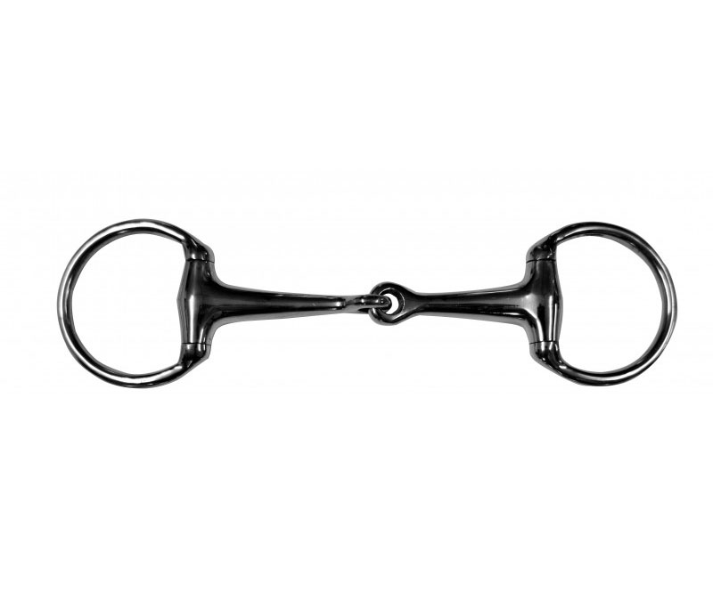 2-piece olive snaffle with 55mm rings for horses - iQuus