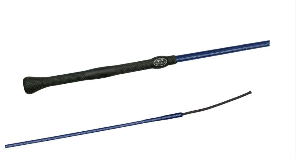 Cravache bleu marine pour cheval - Fleck