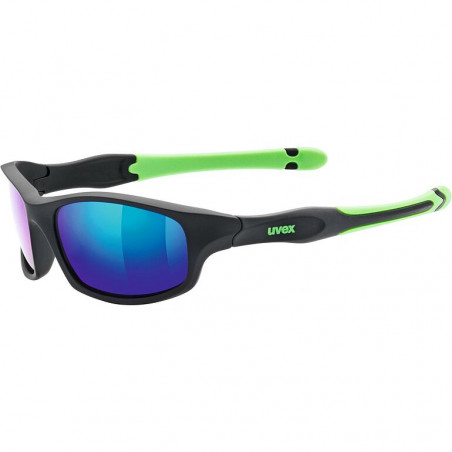 Black and green sports sunglasses for boys - 507 - UVEX