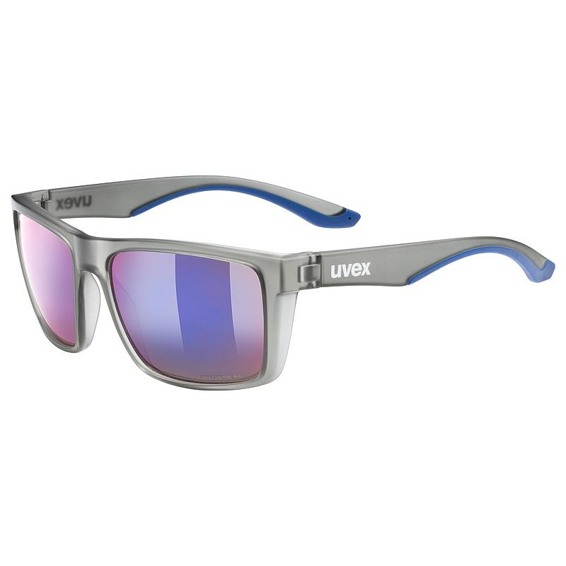 Matte Transparent Gray Sports Sunglasses - 50 CV - UVEX