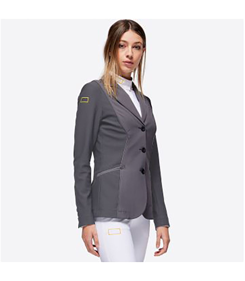 Americana de competición gris en tejido técnico para mujer - RG