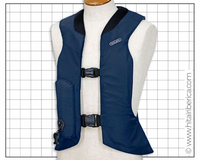 Navy blue protective air bag vest model H2 - HIT AIR