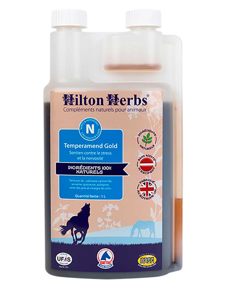 Suplemento alimenticio relajante liquído (1000ml) - Temperamend gold/Calm&amp;Collected Gold - Hilton herbs