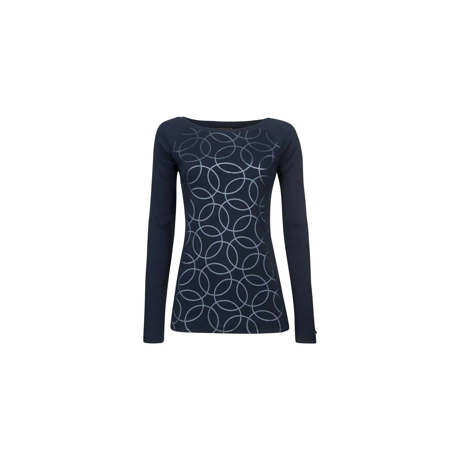 T-shirt/Sweat à manches longues de bleu marine avec imprimé pour femme - Zelena - HV Polo