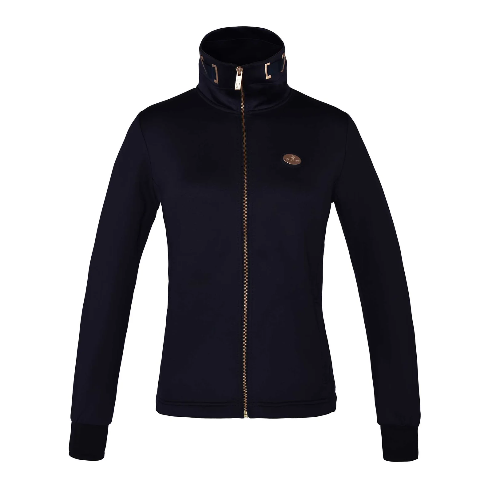 Chaqueta de entrenamiento azul marino con cuello alto para mujer Tarifa - Kingsland