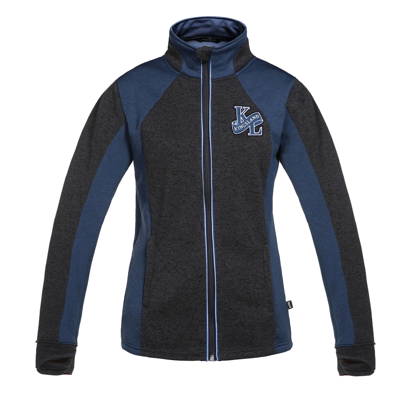 Chaqueta polar de entrenamiento gris y azul para mujer Buttercup - Kingsland