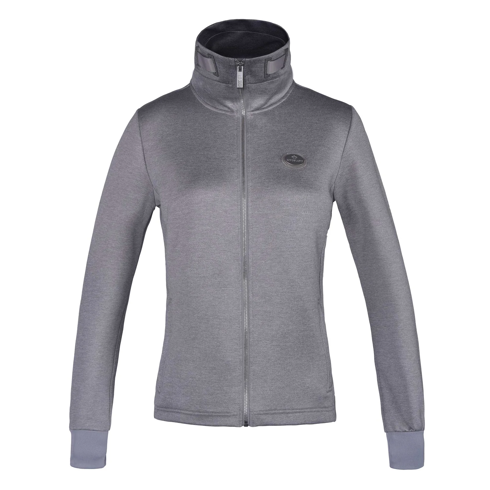 Chaqueta de entrenamiento gris claro con cuello alto para mujer Tarifa - Kingsland