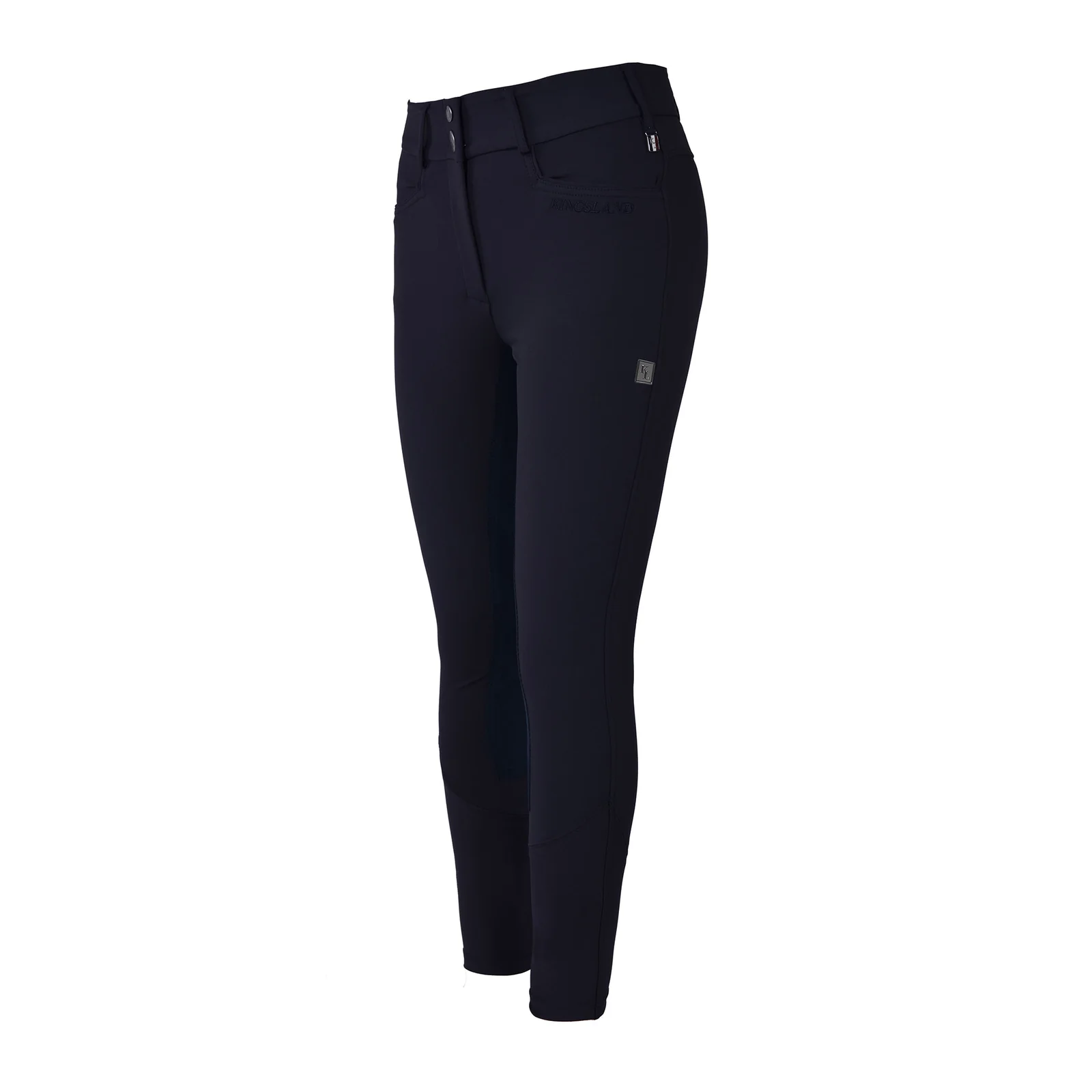 Pantalones de montar azul marino con culera completa para mujer Classic - Kingsland