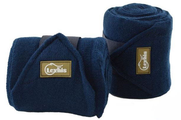 Pack of 2 Navy Rest Bandages (3 m x 10 cm) for Pony or Horse – Lexhis