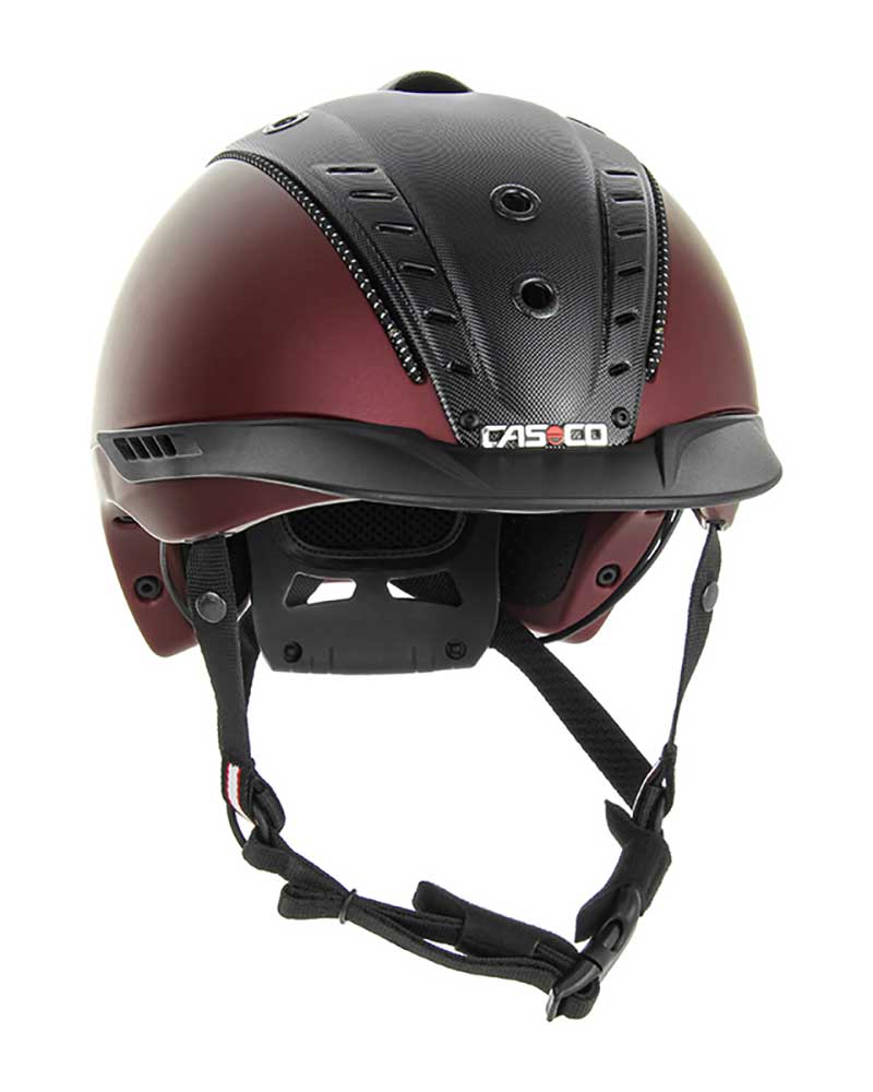 Casque d'équitation bordeaux et noir - Mistrall 2 Edition - Casque