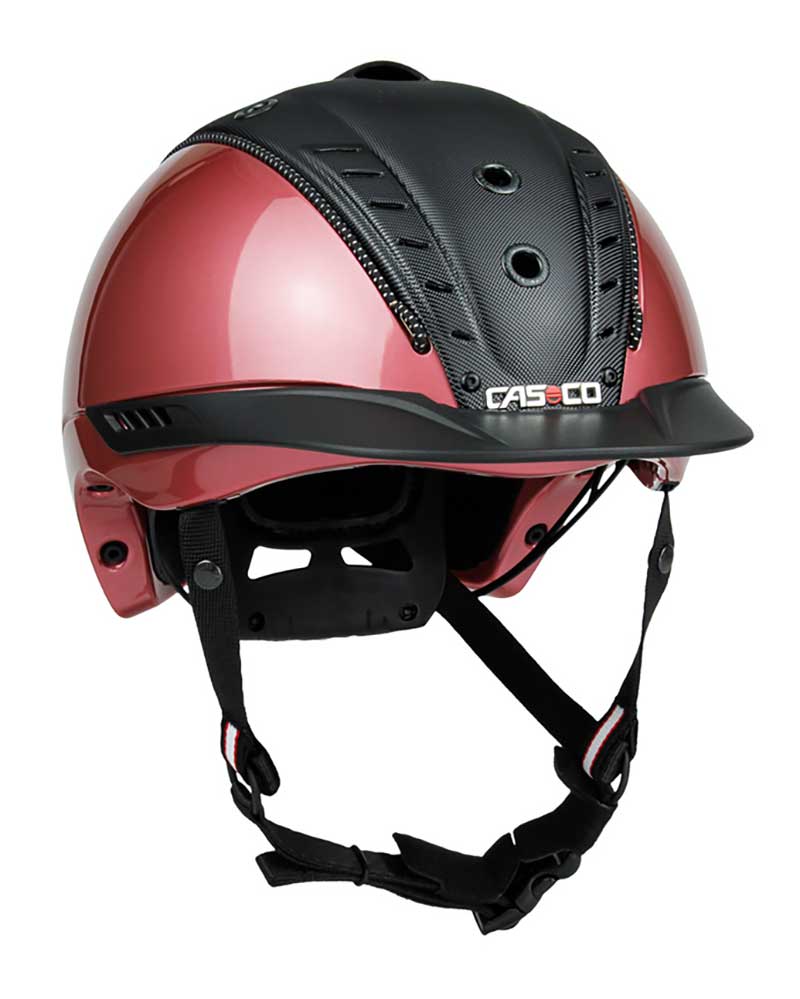 Shiny Pink and Black Horse Riding Helmet – Mistrall 2 Edition – CASCO