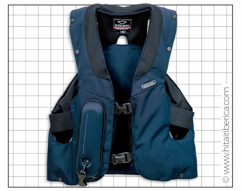 Navy blue protective air bag vest - MLV2H - HIT AIR