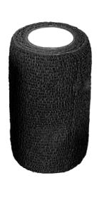 Cohesive Bandage in Black for Work and/or Care for Horse/Pony - Lexhis