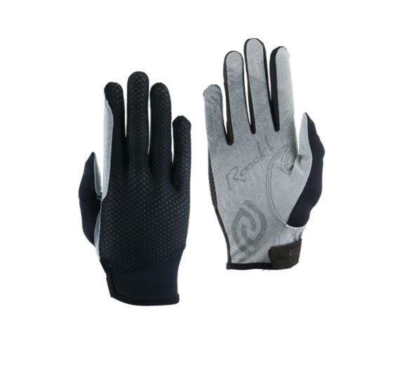 Gants d'été pour l'équitation noir et gris LOKAIER - Roeckl