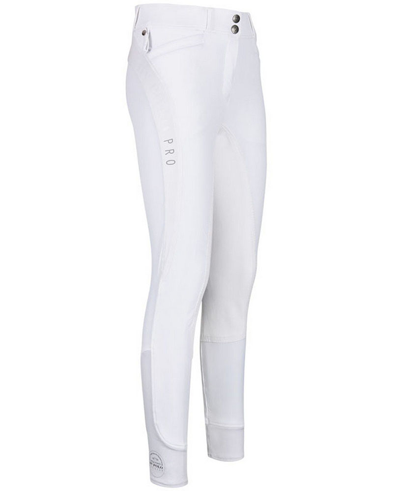 Pantalones blancos con culera de cuero para mujer - Odeon Pro – HV POLO