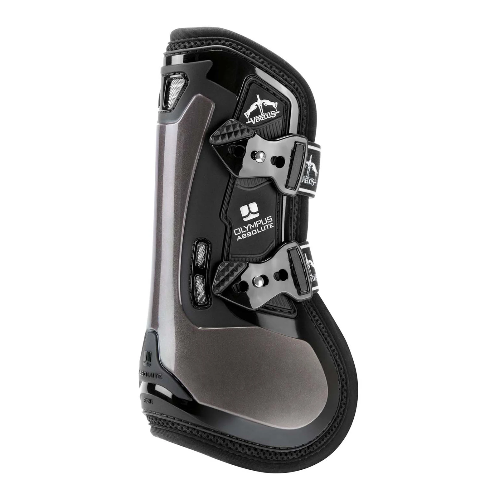 Black front tendon jumping boots Olympus Absolute - Veredus