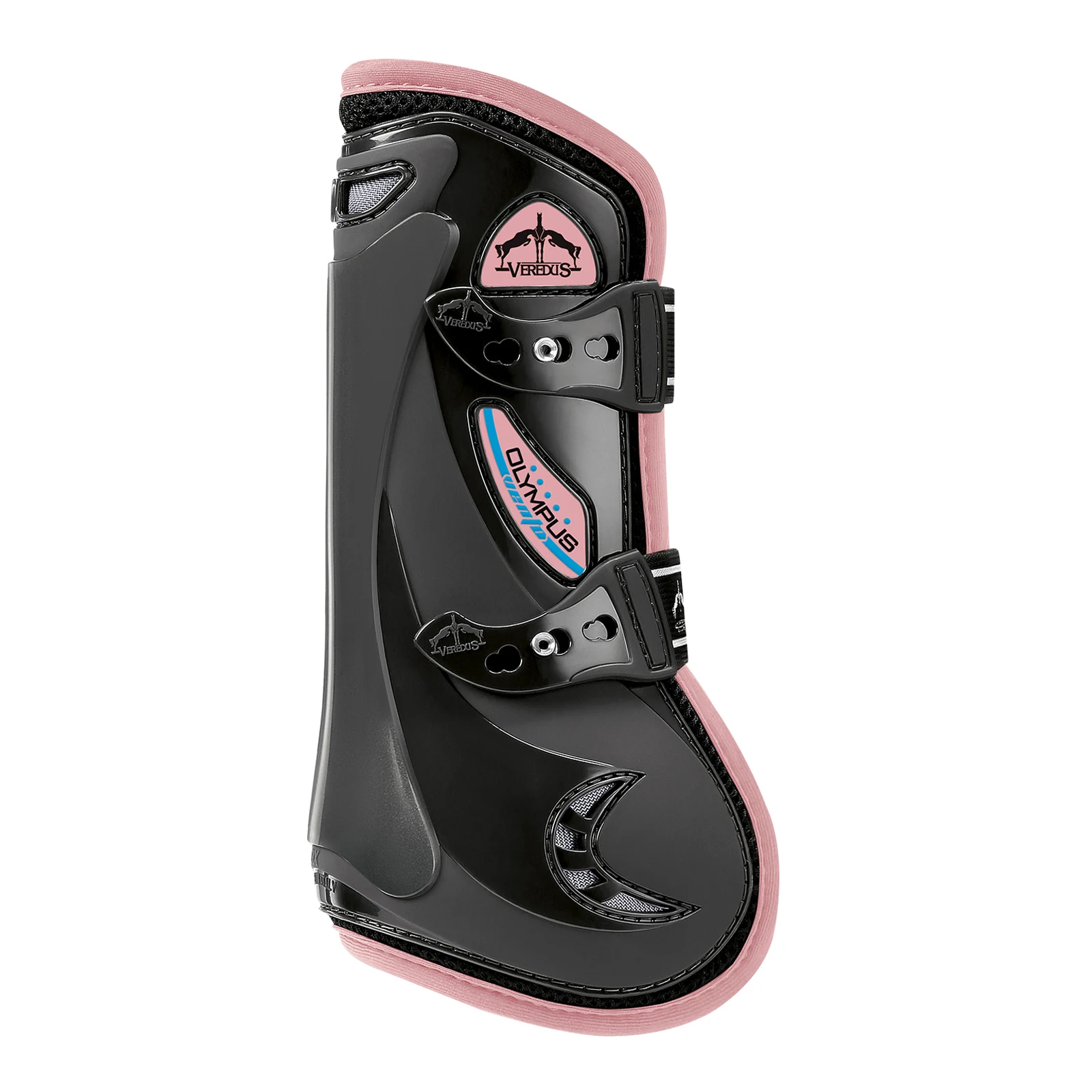 Black and light pink front tendon jumping boots Olympus Vento - Veredus