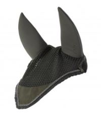 Bonnet vert (Winter Moss) à strass sur les bords et oreilles anti-bruit pour cheval - Anky