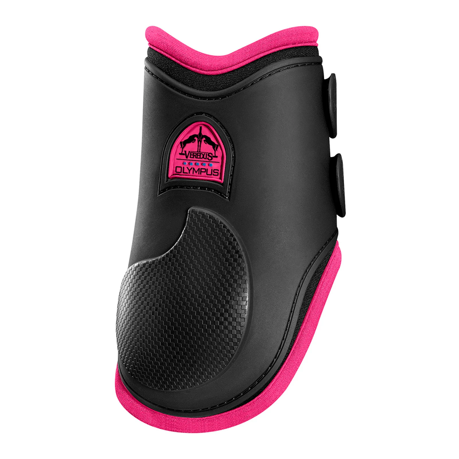 Protège-boulets postérieurs de saut noir et rose Olympus - Veredus