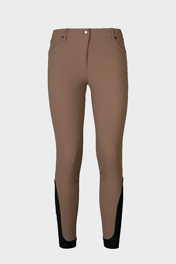 Pantalonesde monter a cheval marron (grip aux genoux) pour femme - Cavalleria Toscana