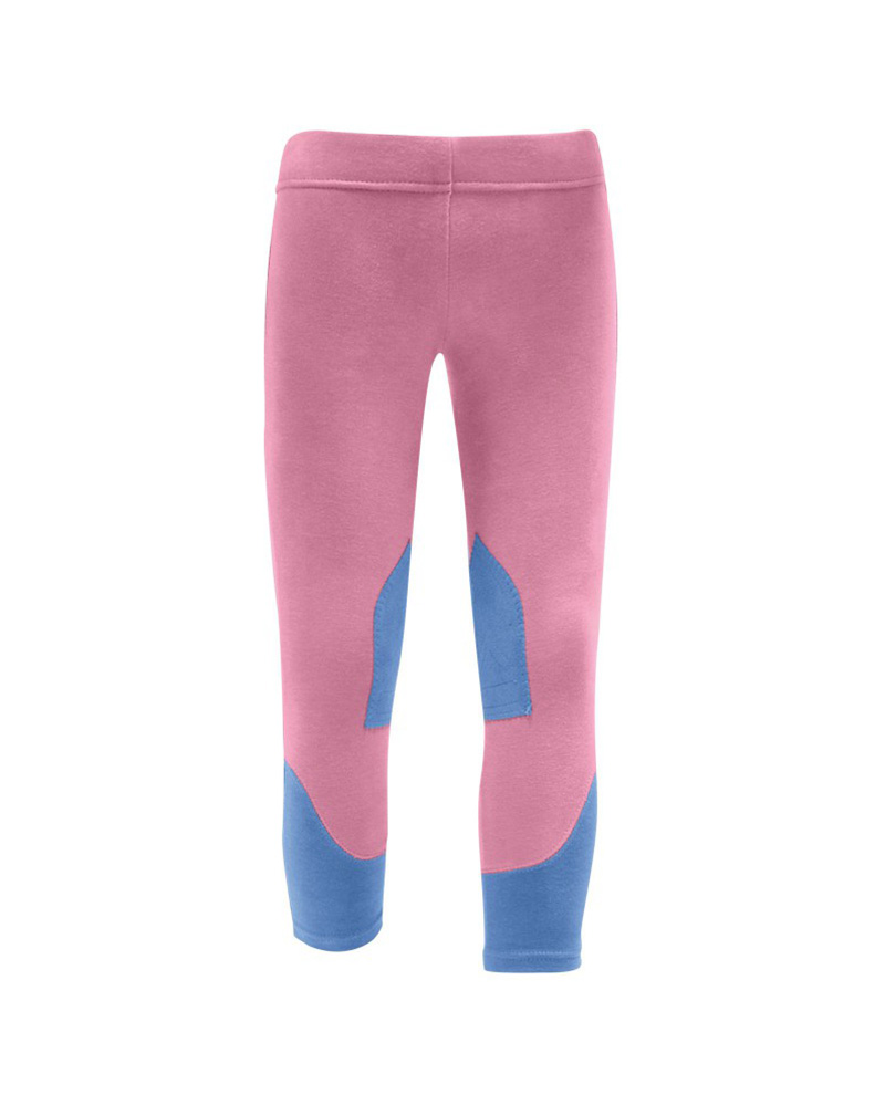 Pantalones rosas y azules de algodón con refuerzo de rodilla para niño - ELT