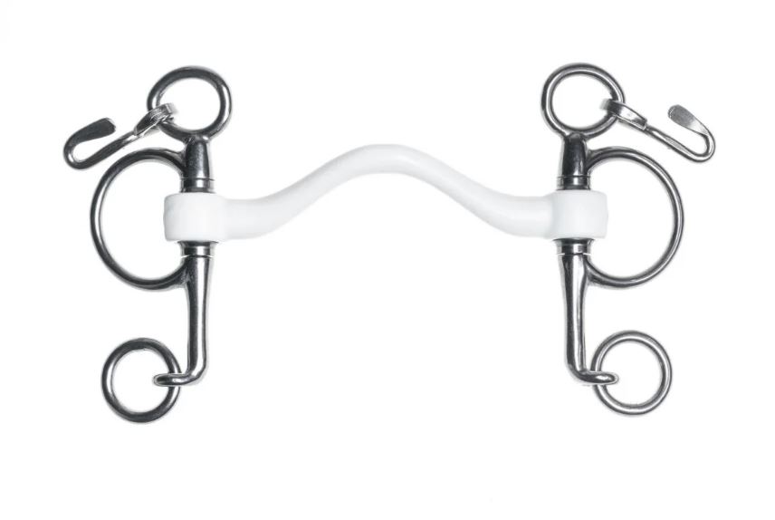 Bocado pelham con cadenilla para caballo (port medium)15 mm - Inno Sense Pelham - Trust