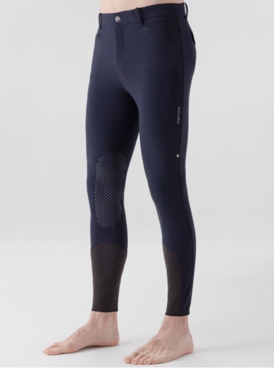 Navy blue pants (knee grip) for men - Edek - Equiline