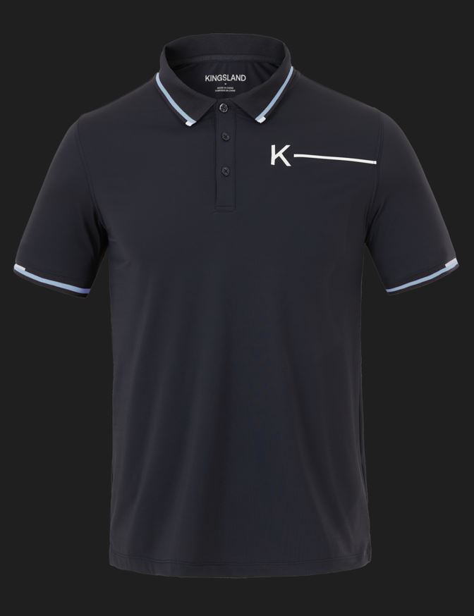 Men's Navy Blue Short Sleeve Training Polo - KLgabriel - Kingsland