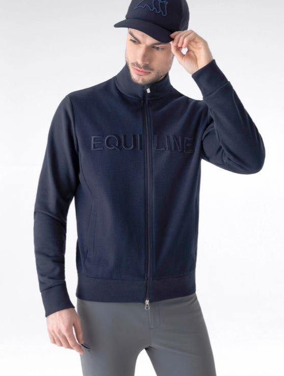 Chaqueta azul marino sin capucha técnica para hombre - Egar - Equiline