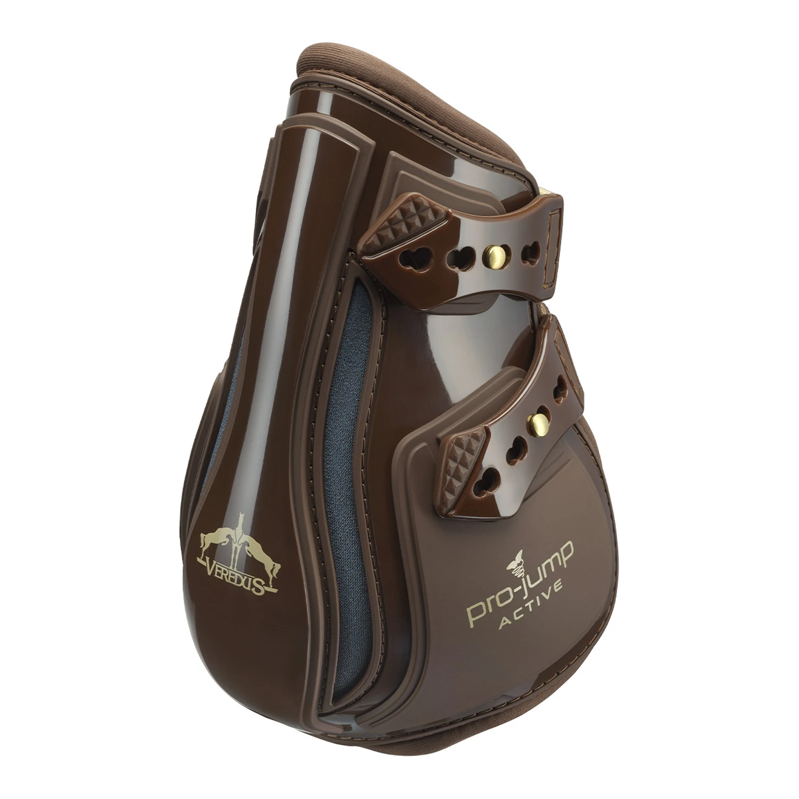 Brown rear fetlock jumping boots Pro Jump Active - Veredus