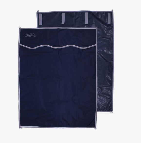 Pared pour boxe bleu marine avec les bords grises de 140 x 180cm - QHP