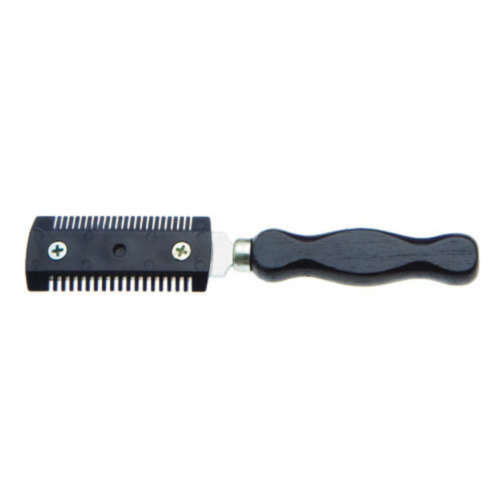 Comb with wooden handle for thinning manes - Hispano Hípica