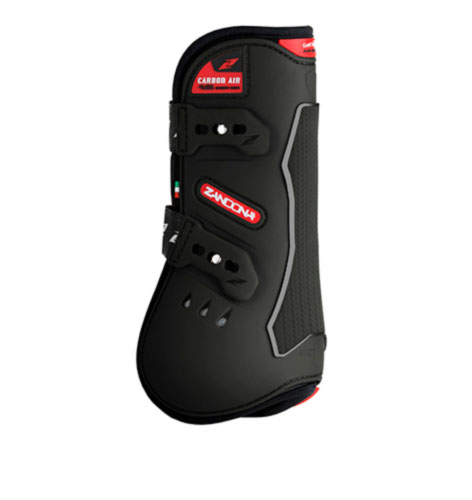 Pack of 2 black front jump protectors carbon air model - Zandona