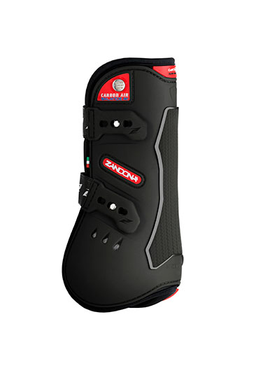 Pack of 2 black front jump protectors carbon air balance model - Zandona