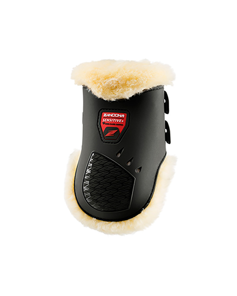 Lot de 2 protections postérieures noirs de saut avec mouton Carbon air sensitive - Zandona