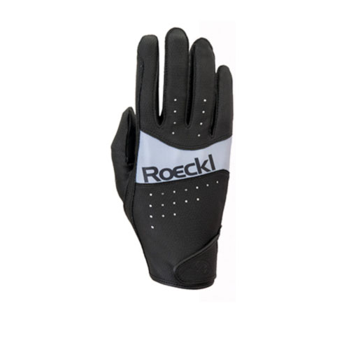 Guantes de montar a caballo negros y grises transpirables MARBACH - Roeckl