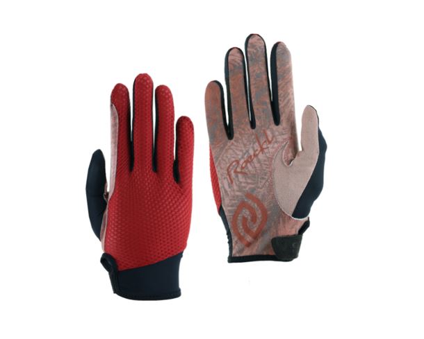 Summer riding gloves red and black LOKAIER - Roeckl