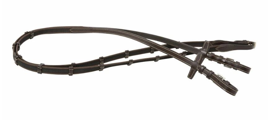 Black English working bridle with smooth reins for horses - Porto - Lexhis (copia) (copia)