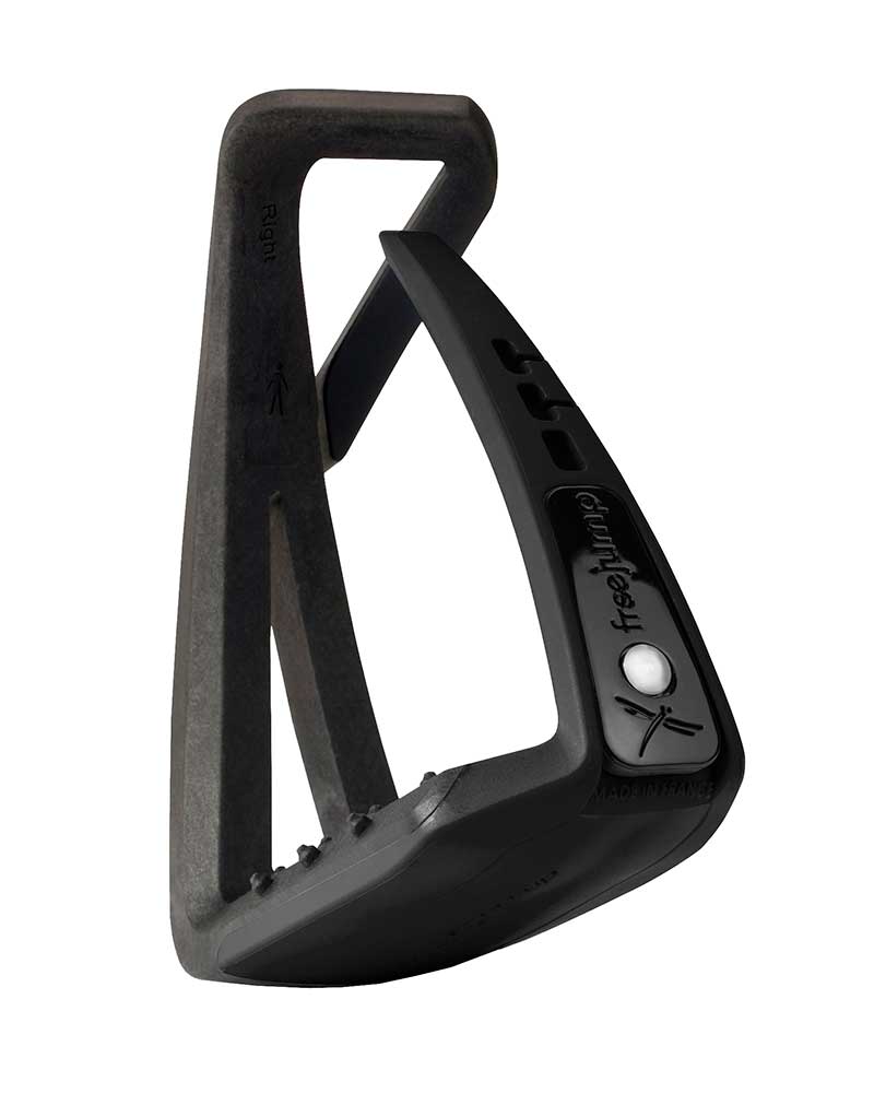 Black junior stirrups - Soft'up lite - Freejump
