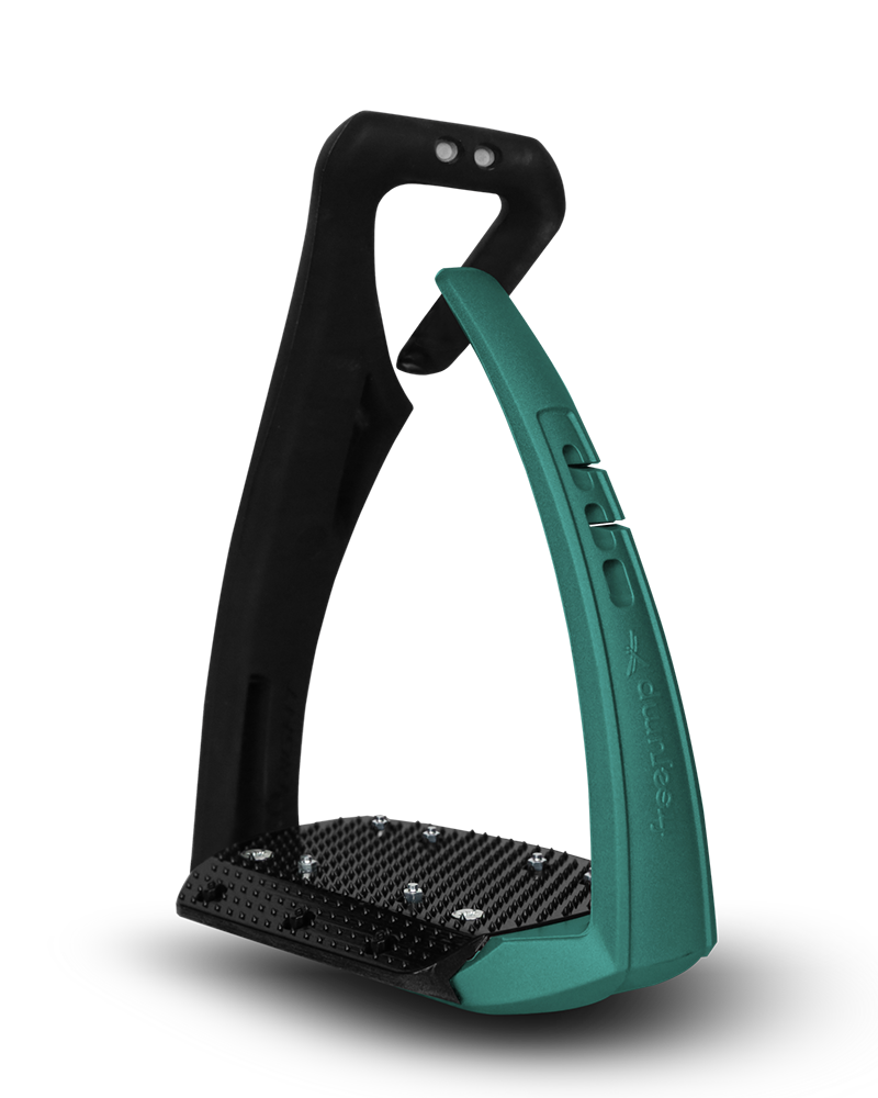 Estribos color verde modelo Soft'Up Pro+ de Freejump